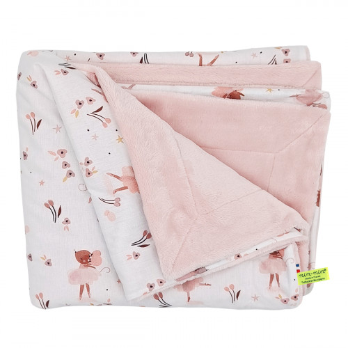 Customizable Le Bianca blanket for babies. Cover made in France.