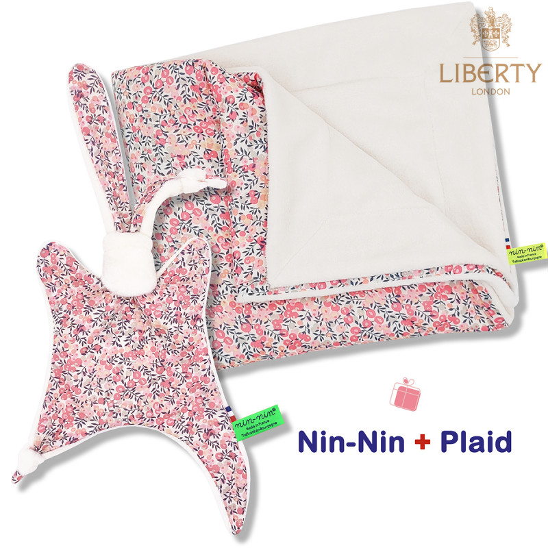 Blanket and plaid birth box Chelsea. Original and made in France. Doudou Nin-Nin Blanket and plaid birth box Chelsea. Original and made in France. Doudou Nin-Nin