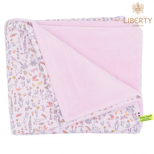 Customizable Le Pink Barn blanket for babies. Cover made in France.