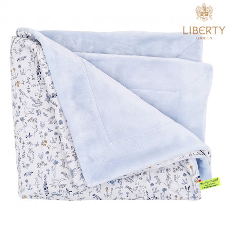 Customizable Le Blue Barn blanket for babies. Cover made in France.