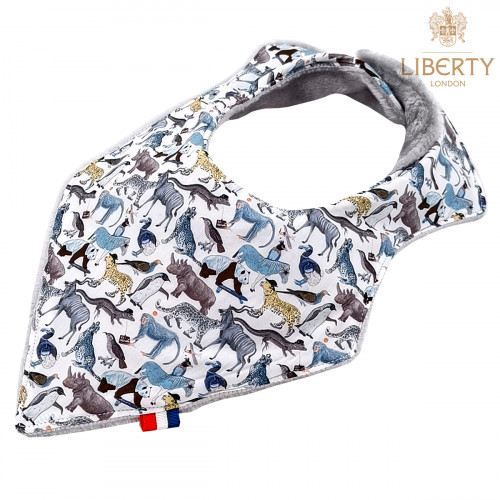 Customizable bandana bib "Noah". Made in France. Nin-Nin