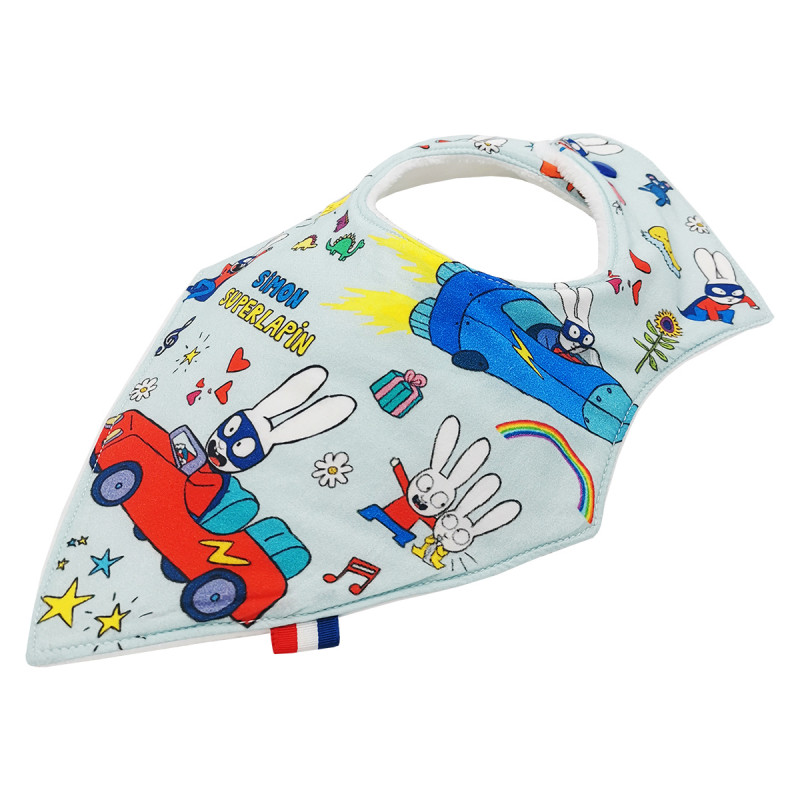 Customizable bandana bib Le Petit Prince. Made in France. Nin-Nin