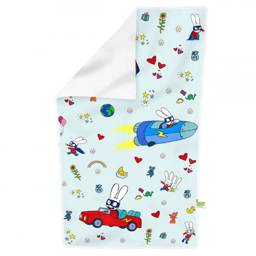 Customizable Simon Sperlapin blanket for babies. Cover made in France.