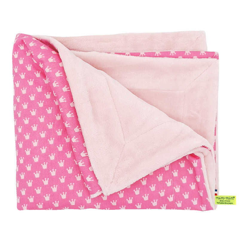 Customizable Le Princesse blanket for babies. Cover made in France.