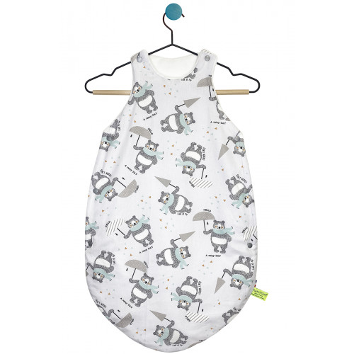 Customizable Le Teddy Bear sleeping bag for babies. Sleeping bag made in France.