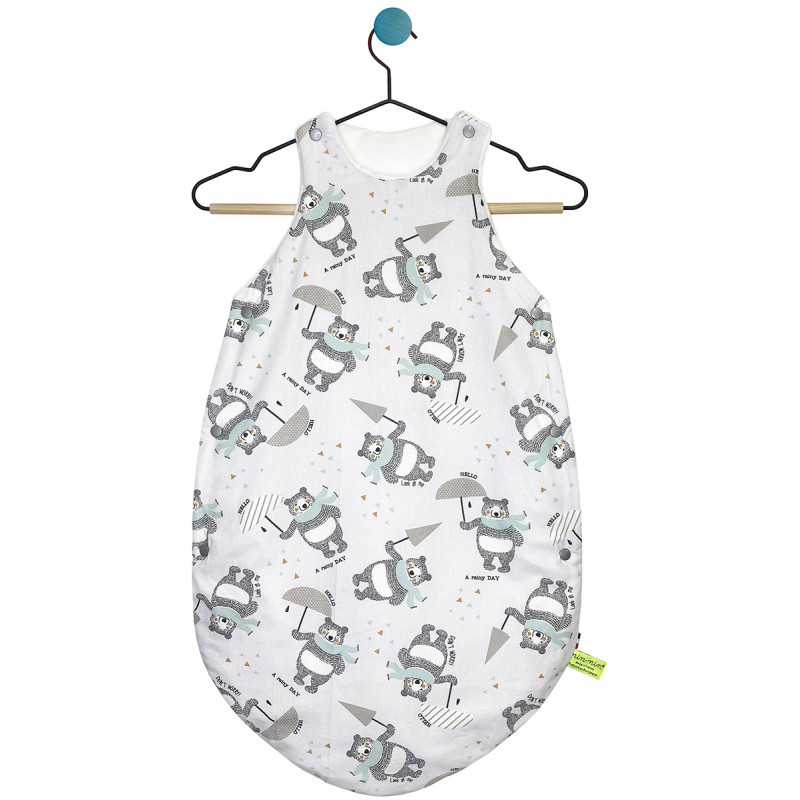 Customizable Le Teddy Bear sleeping bag for babies. Sleeping bag made in France.