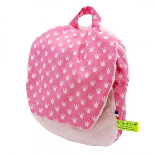 Customizable Princesse backpack for babies or children. Ideal for nursery or kindergarten. French made