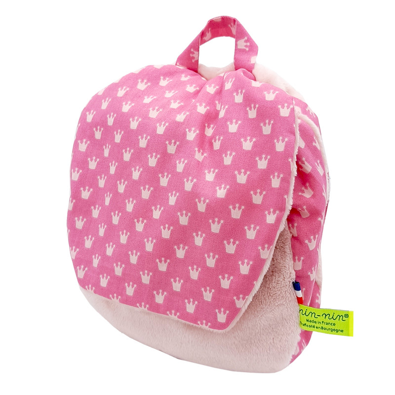 Customizable Princesse backpack for babies or children. Ideal for nursery or kindergarten. French made
