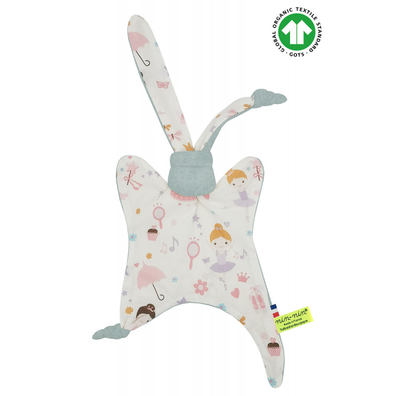 ORGANIC BABY COMFORTER LE BALLERINE. Made in France