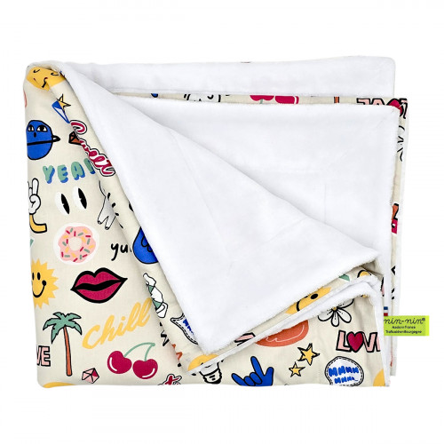 Customizable blanket for baby. Cover made in France.