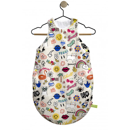 Customizable sleeping bag for baby. Sleeping bag made in France.