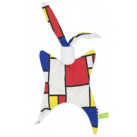 Baby Comforter Le Mondrian. French Manufacturer