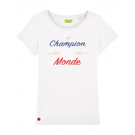 White Champion Du Monde Woman T-shirt