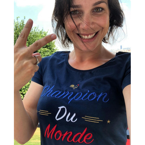 Navy Champion Du Monde Ladies T-shirt