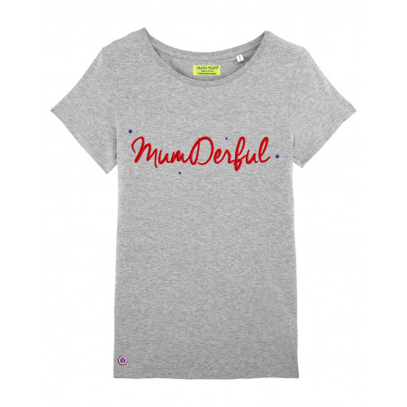 GREY 'MUMDERFUL' WOMAN'S T-SHIRT