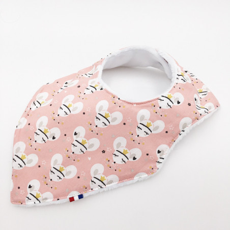 Birth Gift Baby Comforter + Bandana Bib Marinière