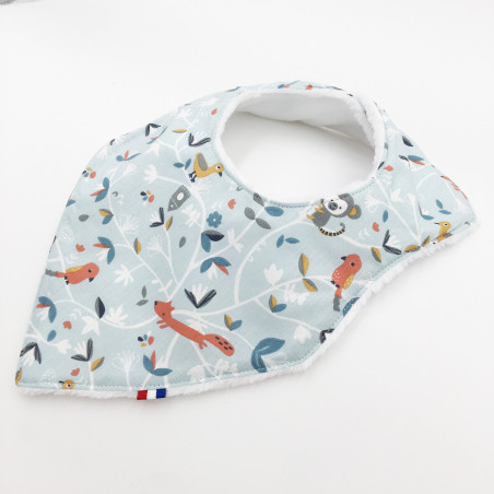 Birth Gift Baby Comforter + Bandana Bib Marinière