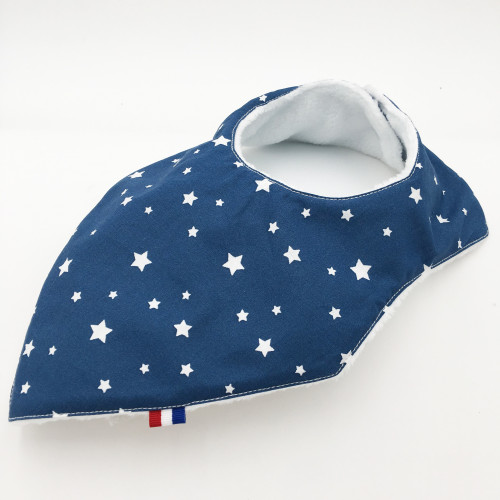 Birth Gift Baby Comforter + Bandana Bib Marinière