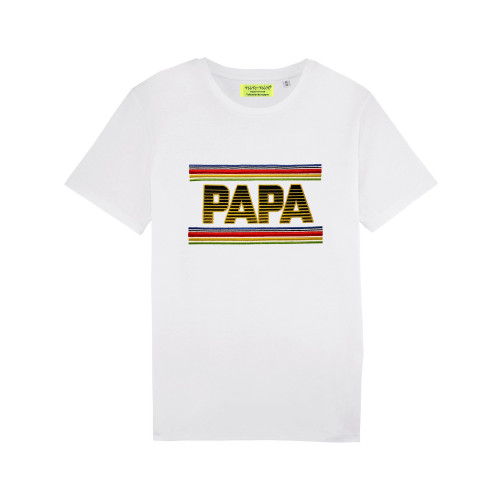 WHITE 'PAPA' MAN'S T-SHIRT