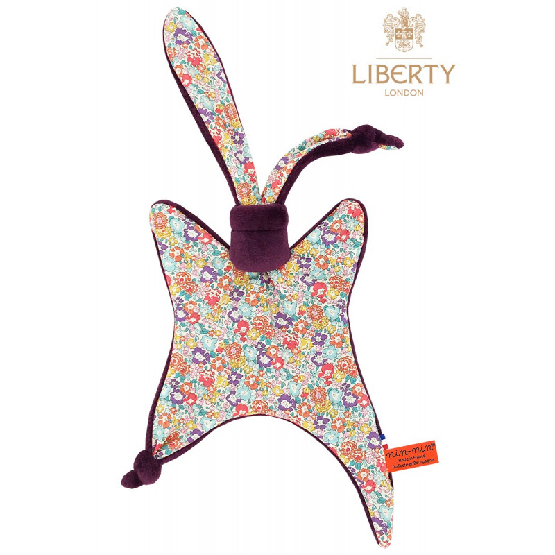 Personalised baby comforter Le Victoria Liberty of London. Made in France. Personalised baby comforter Le Victoria Liberty of London. Made in France.