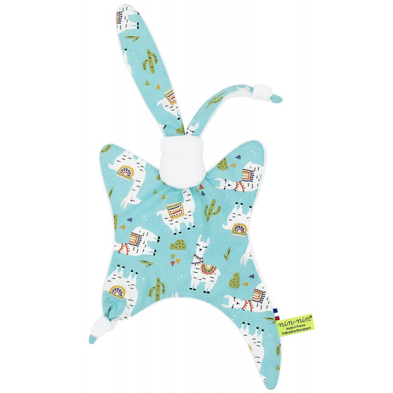 Personalised camelid baby comforter. Original and made in France Personalised camelid baby comforter. Original and made in France