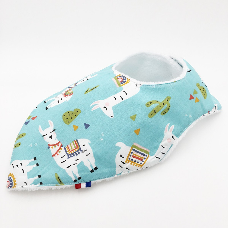 Original bandana bib Llama. Made in France. Original bandana bib Llama. Made in France.