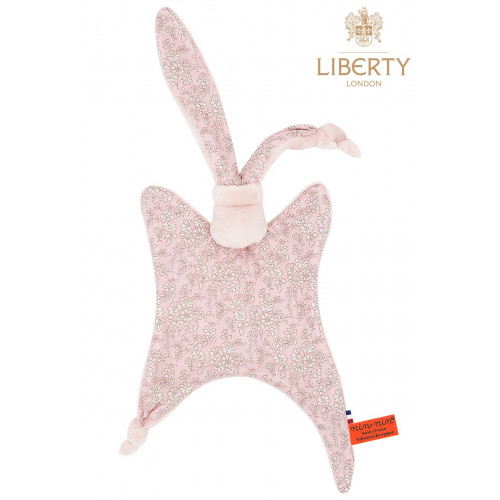 Baby comforter Le Thelma Liberty of London. Soft toy made in France.