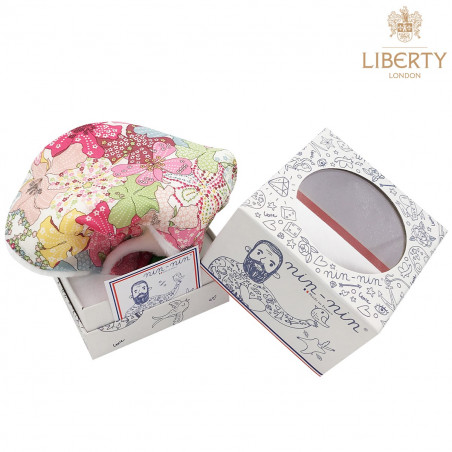 Packaging personalised baby comforter Le Magaret. Liberty of London addict!