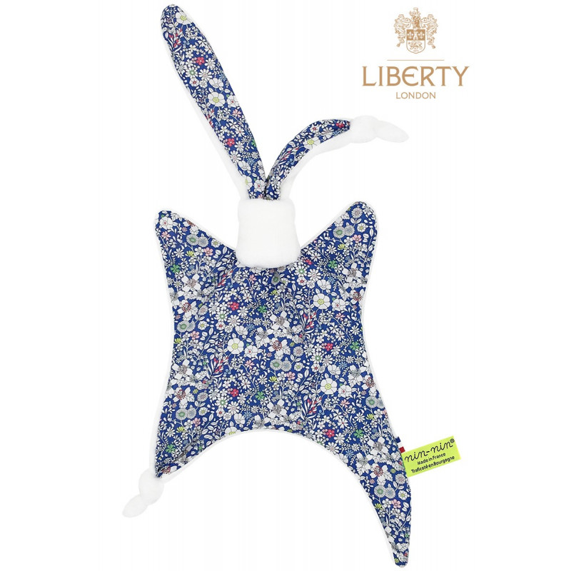 Personalised baby comforter Le Charlie Liberty of London. Original soft Toy made in France