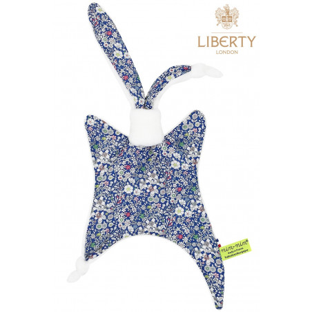 Personalised baby comforter Le Charlie Liberty of London. Original soft Toy made in France