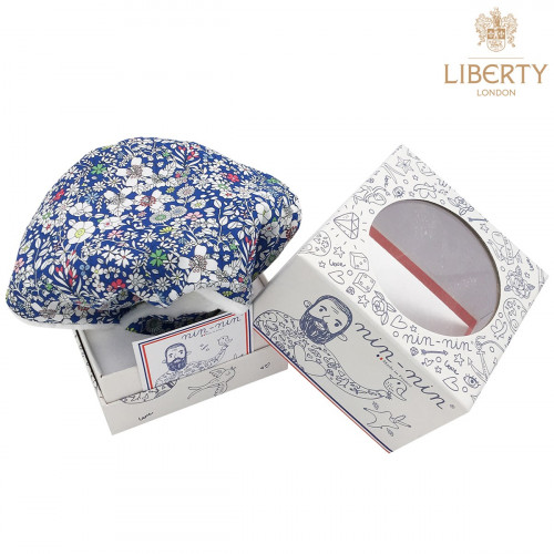 Packaging personalised baby comforter Le Charlie Liberty of London. Original soft Toy made in France
