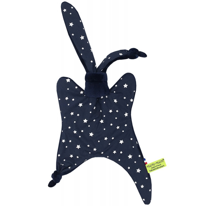 Personalised baby comforter L'Orion. Oiginal birth gift made in France. French brand Nin-Nin Personalised baby comforter L'Orion. Oiginal birth gift made in France. French brand Nin-Nin