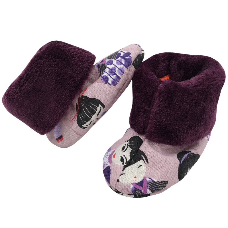 Bootee Minoshi Geishas. Original baby birth gift made in France. Nin-Nin Bootee Minoshi Geishas. Original baby birth gift made in France. Nin-Nin