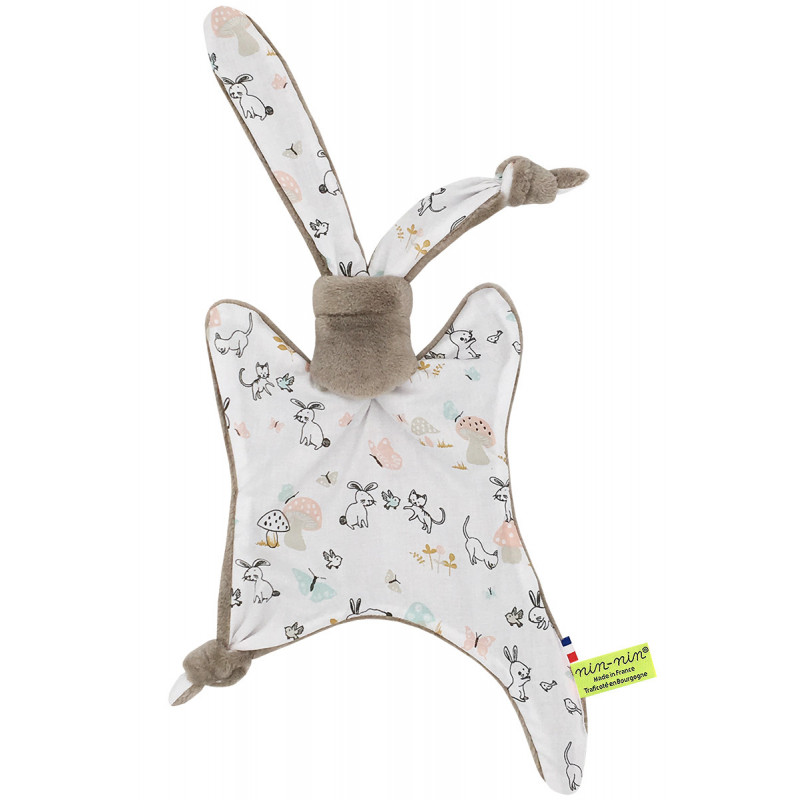 Original baby comforter Le Pâques. Personalised soft toy made in France. Nin-Nin Brand Original baby comforter Le Pâques. Personalised soft toy made in France. Nin-Nin Brand