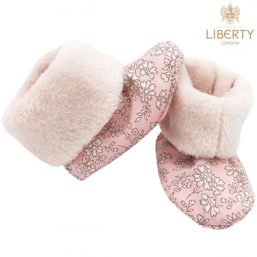 Bootee Thelma Liberty of London. Original baby birth gift made in France. Nin-Nin