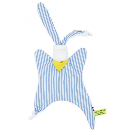 Personalised baby comforter Le Marin Pêcheur. Original birth gift made in France. Nin-Nin