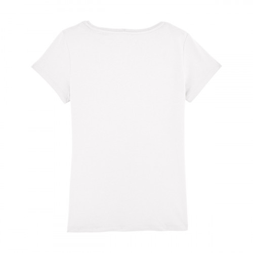 Back white 'Maîtresse qui déchire' woman's t-shirt. Made in France