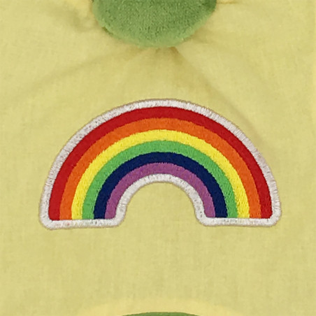 Embrodery personalised blanket Le Rainbow. LGBT, original and made in France. Nin-Nin brand