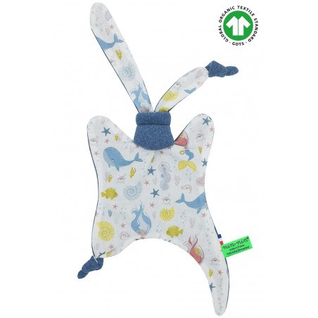 ORGANIC BABY COMFORTER LE OCEAN. Made in France