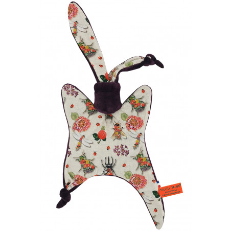 The Insetto comforter. Personalized birth gift made in France. Nin-Nin comforter
