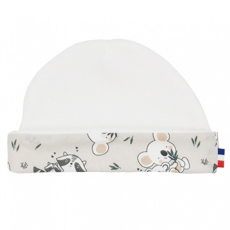 Hat of mixed birth "Le Racoon". Baby hat made in France. Nin-Nin Hat of mixed birth "Le Racoon". Baby hat made in France. Nin-Nin