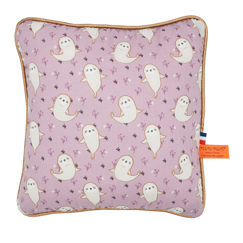 Cushion "What The Phoque". Original customizable and made in France birth gift. Nin-Nin Cushion "What The Phoque". Original customizable and made in France birth gift. Nin-Nin