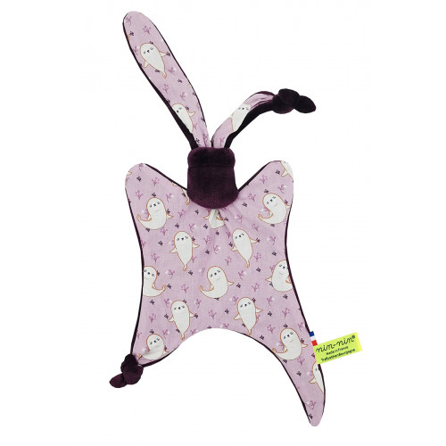 Doudou The What The Seal. Personalized birth gift made in France. Nin-Nin comforter