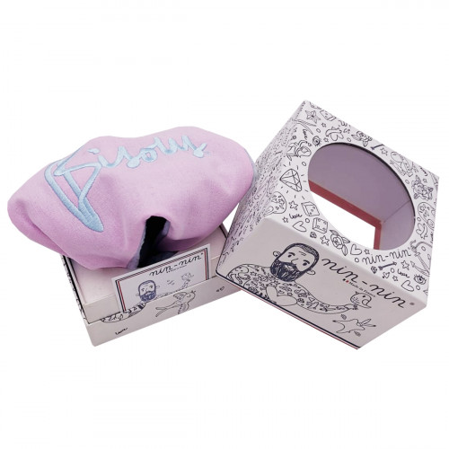 Doudou Bisous Le Sucré. Personalized birth gift made in France. Doudou Nin-Nin