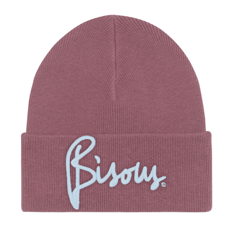 "Bisous" Hibiscus Adult Beanie. Hat made in France. Nin-Nin