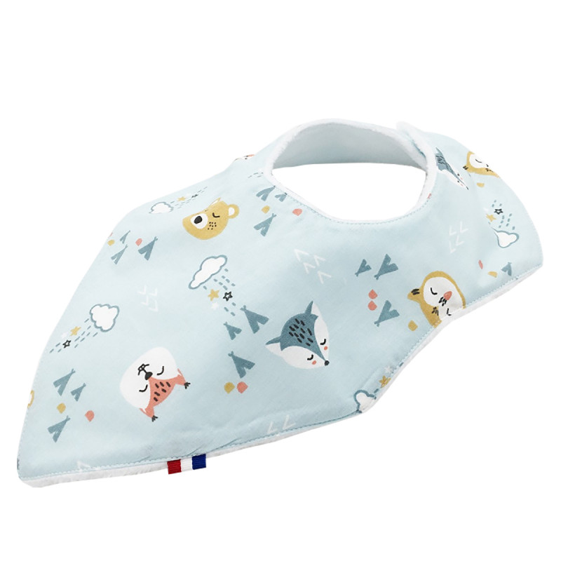 Dakota customizable bandana bib. Made in France. Nin-Nin Dakota customizable bandana bib. Made in France. Nin-Nin