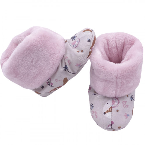 High botton slippers "Le Bohème" for babies. Birth gift Made in France. Nin-Nin