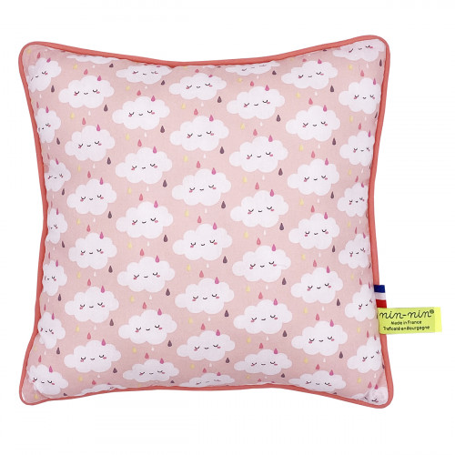 Cushion "Nimbus Rose". Original customizable and made in France birth gift. Nin-Nin
