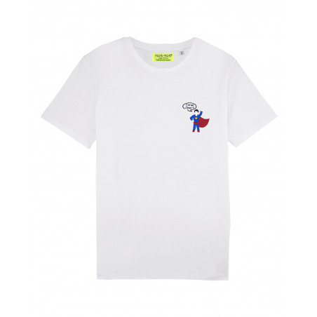 MEN'S T-SHIRT "C'est qui L'papa ?!" WHITE