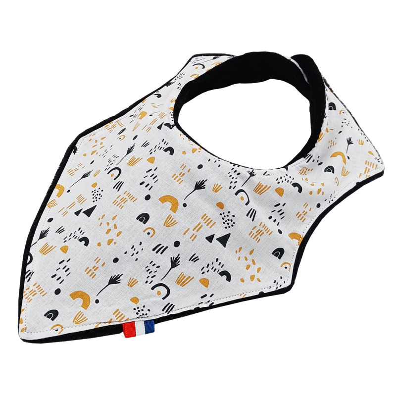 Customizable bandana bib "Le Barnabé". Made in France. Nin-Nin